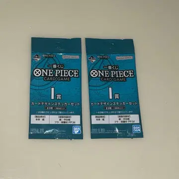 원피스 카드 게임 I상 카드 디자인 스티커 세트 1번 복권