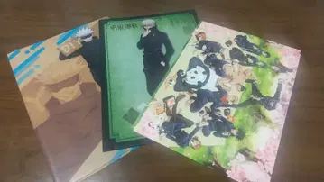 주술회전 클리어 파일 책받침 3장 세트 고죠 사토루 이누마키 토게