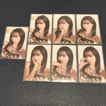 aespa 랜덤 트레이딩 카드 윈터 금박 사인 포함 7장 세트