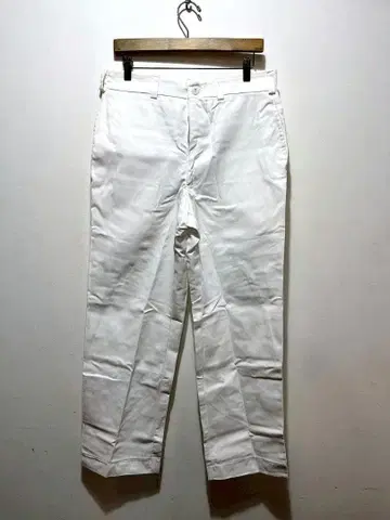 실물 새상품 데드스탁 미군 트라우저 팬츠 화이트 팬츠 W34L30