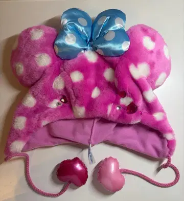 팔팔루자 미니 팬캡 핑크 도트