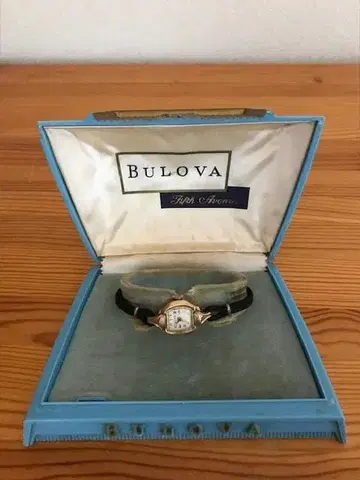 브로바 BULOVA 여성용 수동 와인딩 손목시계 오리지널 케이스 포함