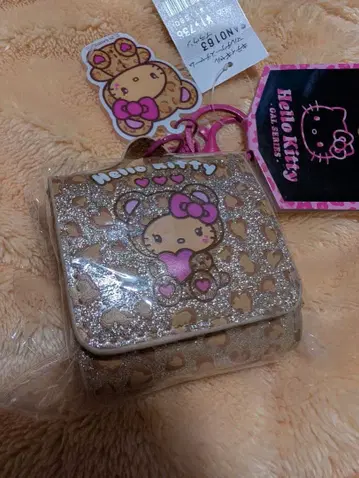 택 포함 새상품 키티 갸루 참 헬로키티 레오파드 무늬 키링