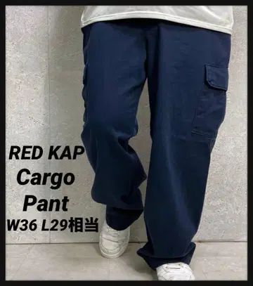 레드캡 카고 팬츠 네이비 치노 팬츠 구제 의류 워크 W36 L29 상당