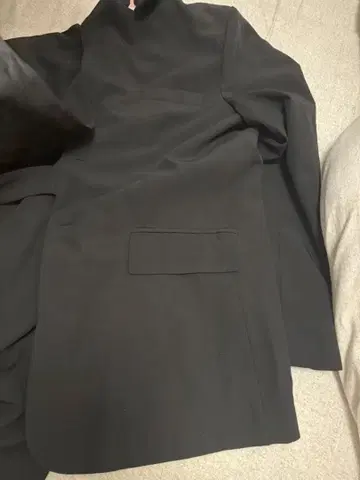 Moe's closet 벨트 포함 블랙 오버 사이즈 자켓