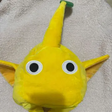 옐로우 컬러 피크민 모자