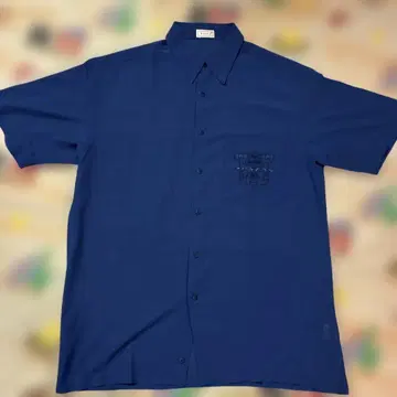 RAIKA 빈티지 일본제 반팔 셔츠 M 폴리에스테르