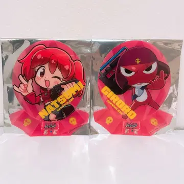 개구리 중사 케로로 가라오케관 히나타 나츠미 기로로 하사 미니스탠드 부채