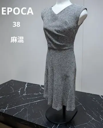 EPOCA 에포카 마 혼방 라이트 레노크로스 원피스 프릴 38