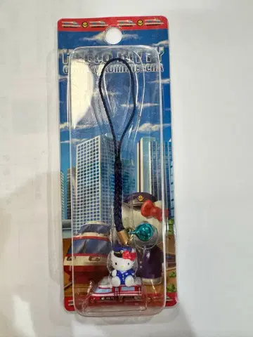 [ 오다큐 한정판 ] 로맨스카 키티 족쇄 스트랩 기차 철도 헬로키티 레어