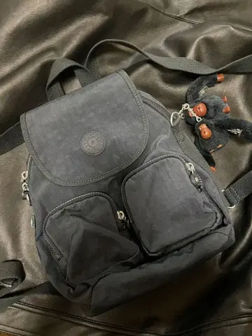 kipling 미니 백팩 남색