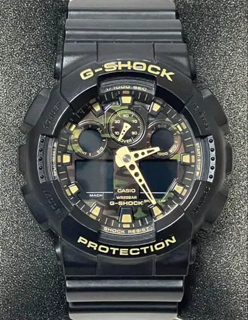 [ CASIO ] G-SHOCK 블랙 x 골드 박스 포함 거의 미사용