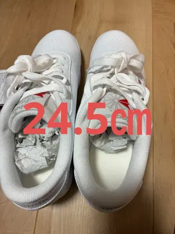 리복 화이트 스니커즈 프린세스 24.5cm