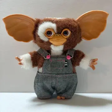 신장 12cm 푸치인형 사이즈 그레이 핀 멜빵바지