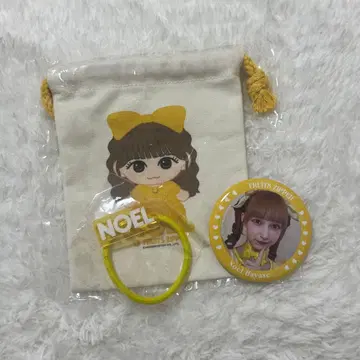 하야세 노엘 미니 복조리 머리끈 캔 배지