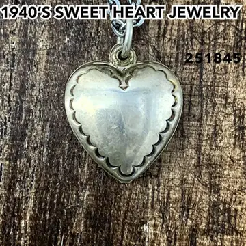 스위트하트 주얼리 초승달 실버 빈티지 목걸이 NAVY1