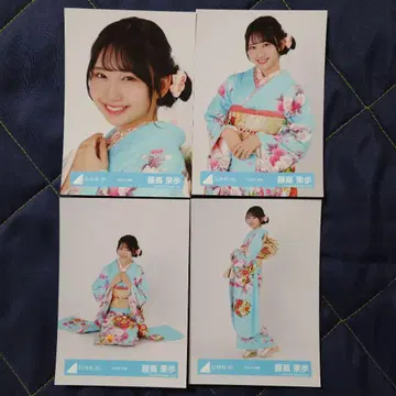 히나타자카46 후지시마 카호 2025년 후리소데 4종 컴프