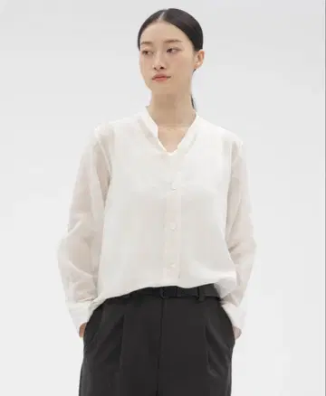 마가렛호웰 코튼 실크 셔츠