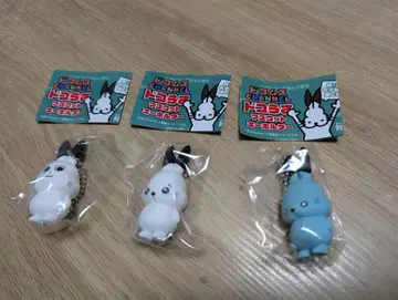 도콤스 도코토끼 마스코트 키링 가챠가챠 3종