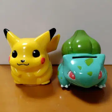레트로 귀여운 피카츄 이상해씨 저금통 1995년