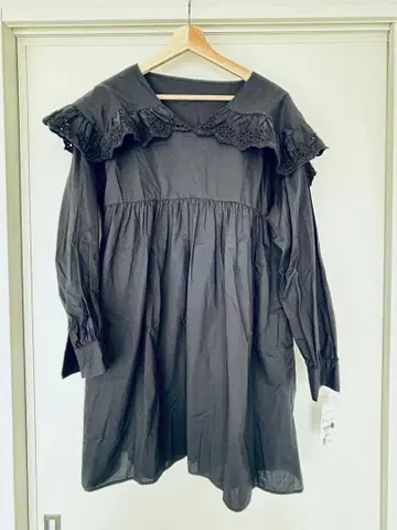 로리즈팜 프릴 세일러 카라 튜닉