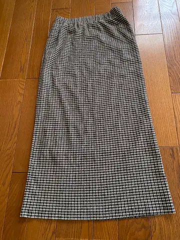 [ 구제 의류 ] LOWRYSFARM 블랙 계열 체크 스커트 타이트