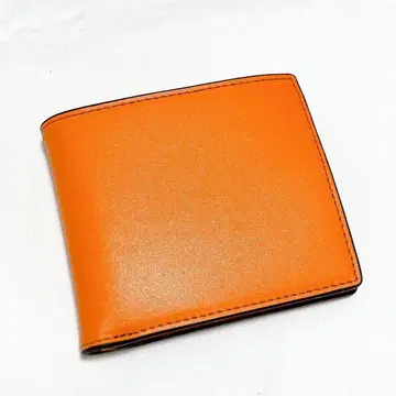 남성용 접이식 지갑 오렌지색 얇은 타입 컴팩트한 멋진 남성 지갑
