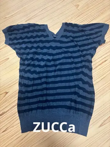 ZUCCa 코튼 니트 반팔 원피스