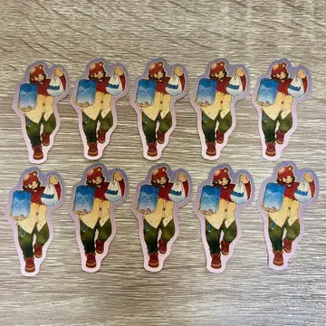 진지하게 야바시티 톤톤 스티커 세트