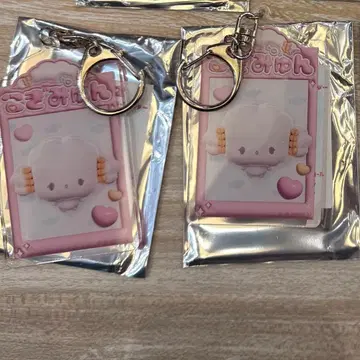 산리오 므뉴구루미 파티오 푹신 로고2 키링 코기묜 2개