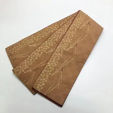 반폭 오비 벚꽃 솔잎 무늬 금실 KO-1479