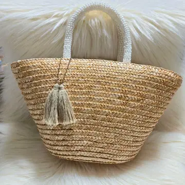 [ FREAK'S STORE ] 비즈 핸들 프린지 카고백