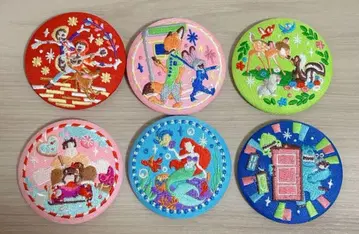 디즈니 자수 캔뱃지 6개 세트