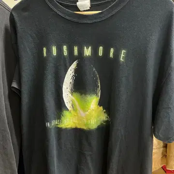 RUSHMORE T셔츠 XL 에이리언 패러디 빈티지