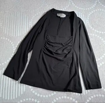 sportmax 개더 티셔츠 ITALY 블랙 M