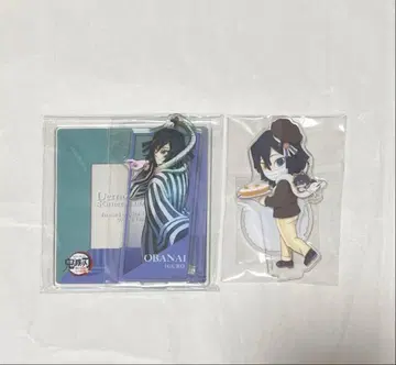 귀멸의 칼날 월드 투어 아크릴 스탠드 코스터 발렌타인 이구로 오바나이