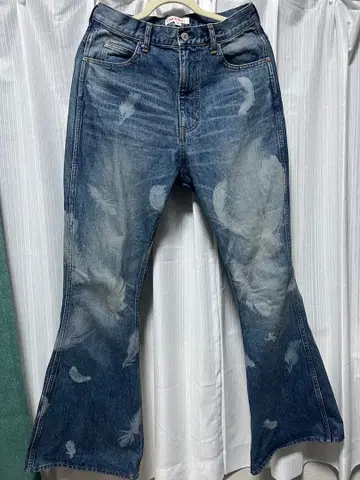 MASU BOYS 페더 부츠컷 데님 블루 사이즈 46