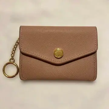 마이클코어스 코인 케이스 지갑 핑크 베이지