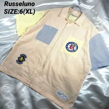 새상품급 Russeluno 러셀 시어서커 셔츠 사이즈:6(XL)
