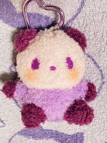 쇼핑 팬더 봉제 인형 키링 COLORS 퍼플