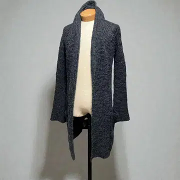 LGB 루 그랑 블루 cardi knslb 니트 롱 가디건 그레이