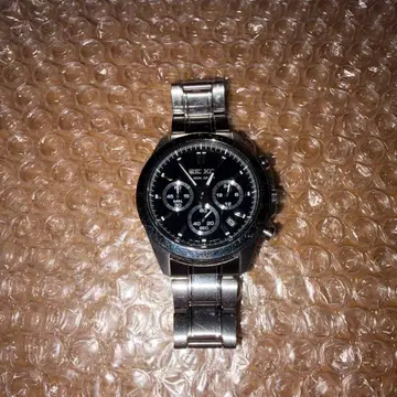SEIKO 크로노그래프 블랙 손목시계