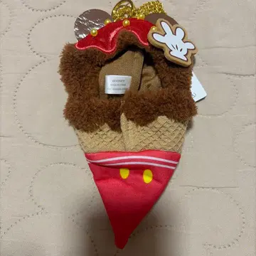 디즈니 스토어 포켓 부착 키체인 아이스 미키 봉제 인형