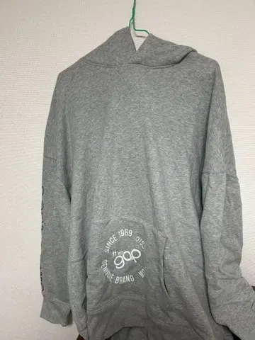 the gap 후드 부착 그레이 후드티