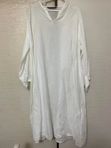 mizuiro ind 화이트 셔츠 원피스 긴팔