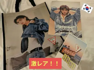 [한국 팝업 한정판] GUESS 토트백 사진 스키즈 현진