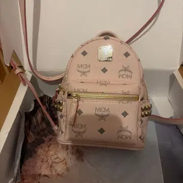 MCM 파우더 핑크 백팩 xmini