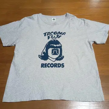TACOMA FUJI RECORDS 티셔츠 그레이 L 사이즈 로고 프린트