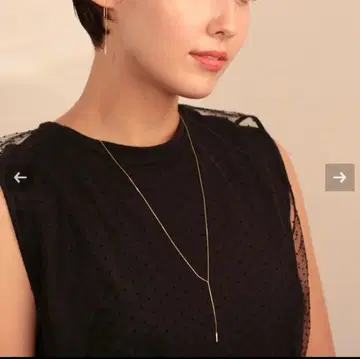 다이아 K10 롱 체인 목걸이 귀걸이 세트