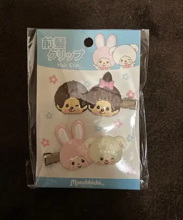 몬치치 입체 헤어 클립 앞머리 클립 monchhichi 치무탄
